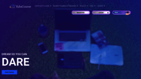 What Educourse.co.za website looked like in 2021 (4 years ago)