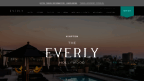 What Everlyhotelhollywood.com website looked like in 2021 (2 years ago)