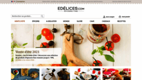 What Edelices.com website looked like in 2021 (2 years ago)