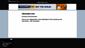 What Eexample.com website looked like in 2021 (2 years ago)