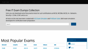 What Exam-hub.com website looked like in 2021 (2 years ago)
