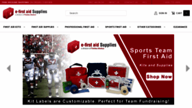 What E-firstaidsupplies.com website looked like in 2021 (2 years ago)