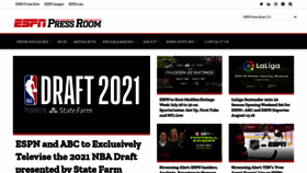What Espnpressroom.com website looked like in 2021 (2 years ago)