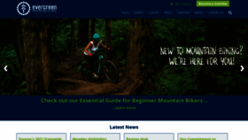 What Evergreenmtb.org website looked like in 2021 (2 years ago)