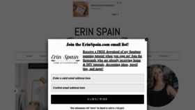 What Erinspain.com website looked like in 2021 (2 years ago)
