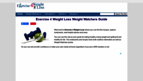 What Exercise4weightloss.com website looked like in 2021 (2 years ago)