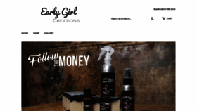 What Earlygirlcreations.com website looked like in 2021 (2 years ago)