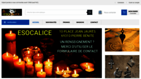 What Esocalice.fr website looked like in 2021 (2 years ago)