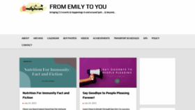 What Emily2u.com website looked like in 2021 (2 years ago)