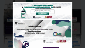 What Edomex.gob.mx website looked like in 2021 (2 years ago)
