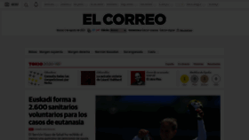 What Elcorreo.com website looked like in 2021 (2 years ago)