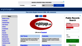 What Englishpage.com website looked like in 2021 (2 years ago)