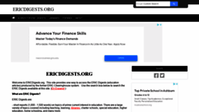 What Ericdigests.org website looked like in 2021 (2 years ago)