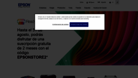 What Epson.es website looked like in 2021 (2 years ago)