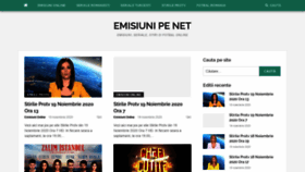 What Emisiuni.net website looked like in 2021 (2 years ago)