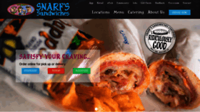 What Eatsnarfs.com website looked like in 2021 (2 years ago)