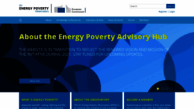 What Energypoverty.eu website looked like in 2021 (2 years ago)