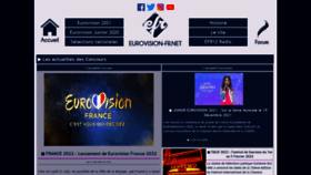 What Eurovision-fr.net website looked like in 2021 (2 years ago)