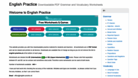 What English-practice.at website looked like in 2021 (2 years ago)