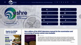 What Eshre.eu website looked like in 2021 (4 years ago)