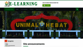 What Elearning.unimal.ac.id website looked like in 2021 (3 years ago)