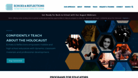 What Echoesandreflections.org website looked like in 2021 (2 years ago)