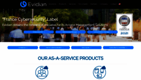 What Evidian.com website looked like in 2021 (2 years ago)