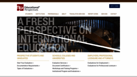 What Edperspective.org website looked like in 2021 (3 years ago)