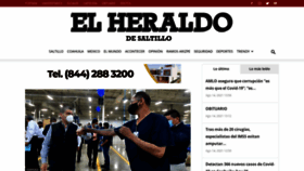 What Elheraldodesaltillo.mx website looked like in 2021 (2 years ago)