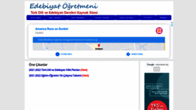 What Edebiyatogretmeni.org website looked like in 2021 (2 years ago)