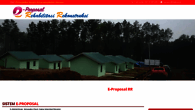 What Eproposalrr.bnpb.go.id website looked like in 2021 (2 years ago)