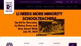 What Eraseracismny.org website looked like in 2021 (2 years ago)