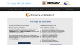What Echangedebannieres.fr website looked like in 2021 (2 years ago)