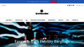 What Eargasm.com website looked like in 2021 (2 years ago)