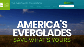 What Evergladesfoundation.org website looked like in 2021 (2 years ago)