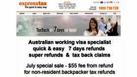 What Expresstaxback.com.au website looked like in 2021 (2 years ago)