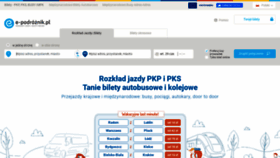 What E-podroznik.pl website looked like in 2021 (2 years ago)