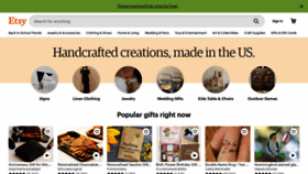 What Etsy.com website looked like in 2021 (2 years ago)
