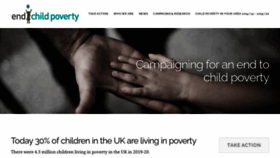 What Endchildpoverty.org.uk website looked like in 2021 (2 years ago)