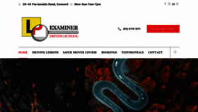 What Examinerdrivingschool.com.au website looked like in 2021 (2 years ago)