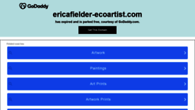 What Ericafielder-ecoartist.com website looked like in 2021 (2 years ago)