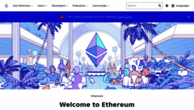 What Ethereum.org website looked like in 2021 (2 years ago)