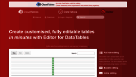 What Editor.datatables.net website looked like in 2021 (3 years ago)