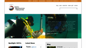 What Earthobservatory.sg website looked like in 2021 (2 years ago)