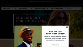 What Eyeconic.com website looked like in 2021 (2 years ago)