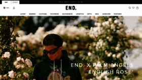 What Endclothing.com website looked like in 2021 (2 years ago)