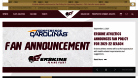 What Erskinesports.com website looked like in 2021 (2 years ago)