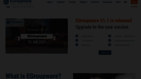 What Egroupware.org website looked like in 2021 (2 years ago)