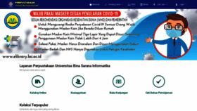What Elibrary.bsi.ac.id website looked like in 2021 (2 years ago)