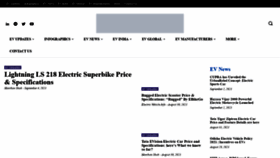 What E-vehicleinfo.com website looked like in 2021 (2 years ago)